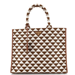 Prada Symbole Shopper Tote Jacquard #237179P24B